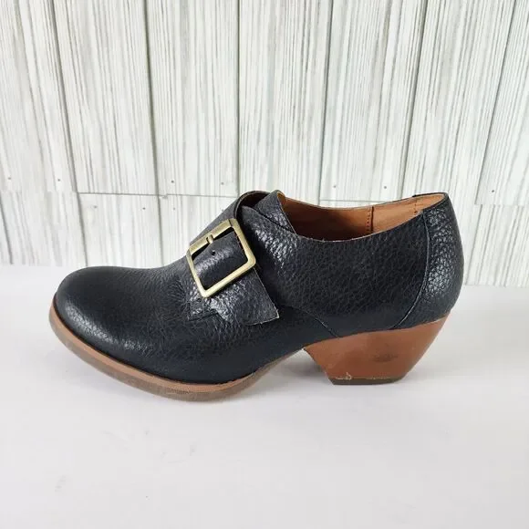 Korks by Kork-Ease Nanda Women Black Leather Ankle Booties Shoes Size 6.5M - Picture 2 of 9